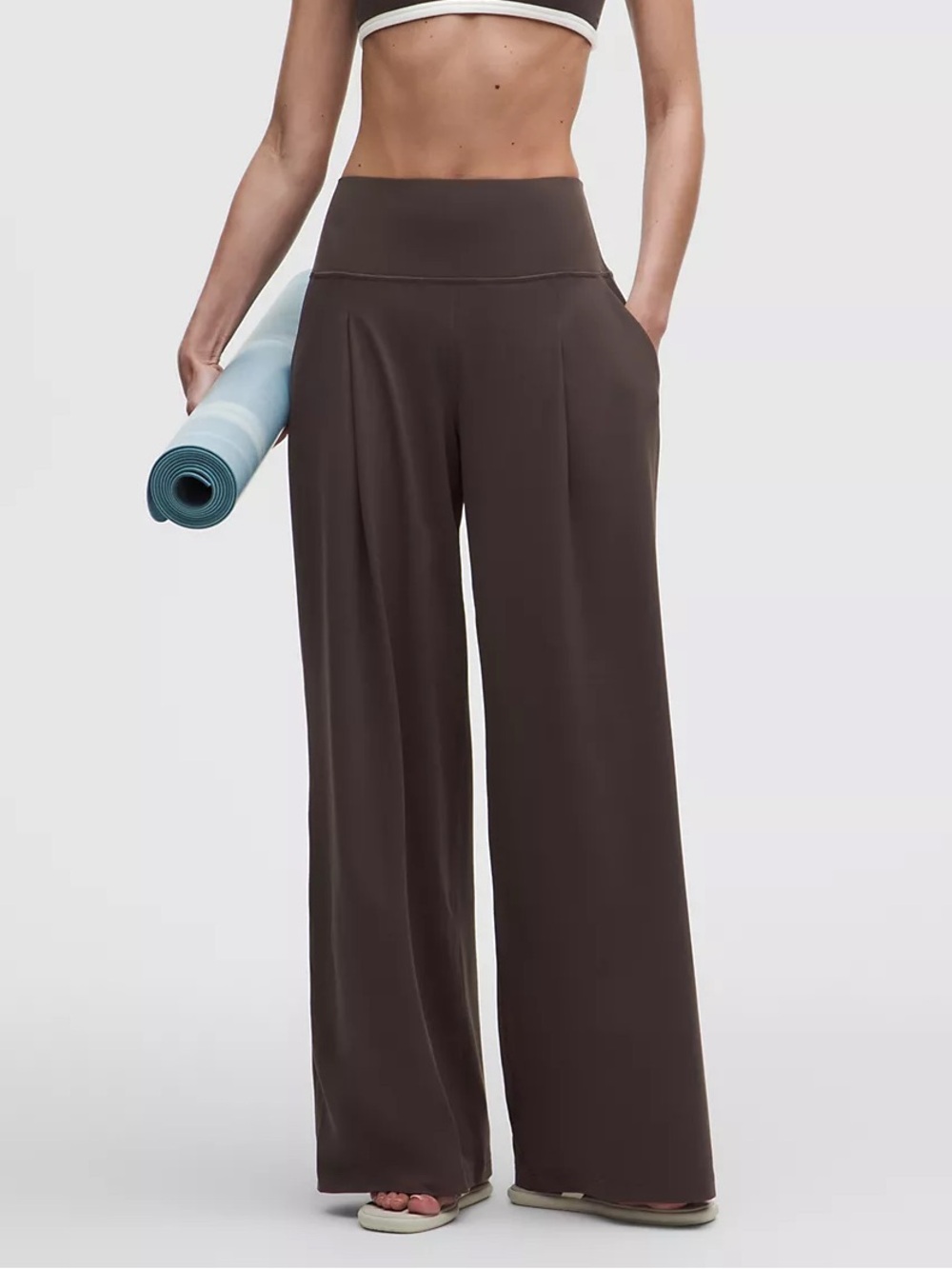 lululemon Align Palazzo Wide Leg Pants in Mahogany Muse